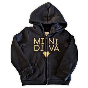 Mini Diva Zip-Up Sherpa Hoodie 3T